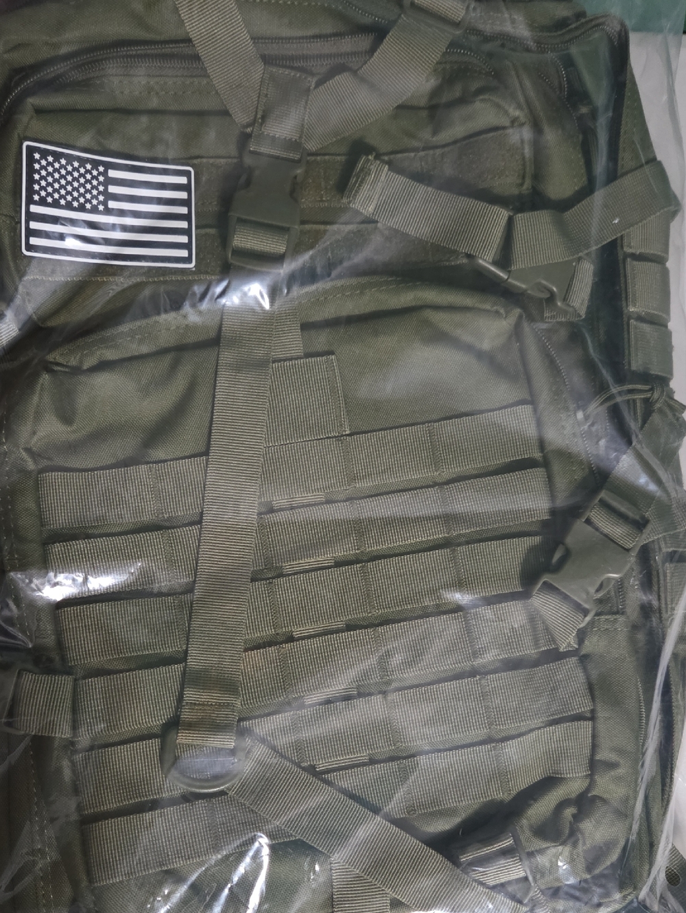 Tactical Military Style Backpack in Olive Green